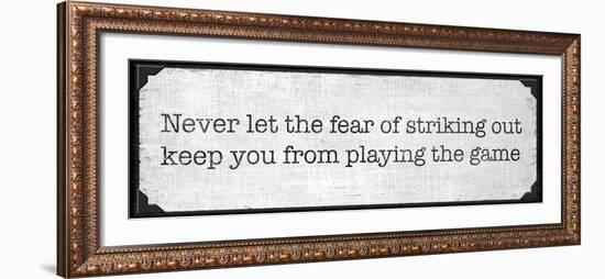 Playing the Game-N. Harbick-Framed Art Print