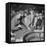 Playing the Roulette Wheel in a Las Vegas Club-Peter Stackpole-Framed Premier Image Canvas