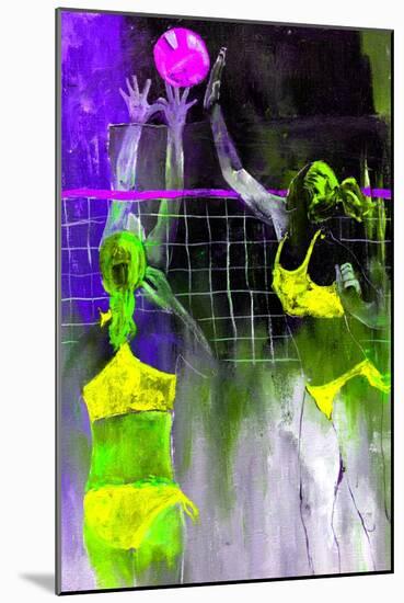 Playing Volley-Pol Ledent-Mounted Art Print