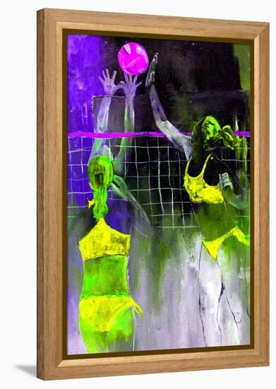 Playing Volley-Pol Ledent-Framed Stretched Canvas