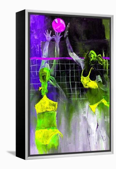 Playing Volley-Pol Ledent-Framed Stretched Canvas