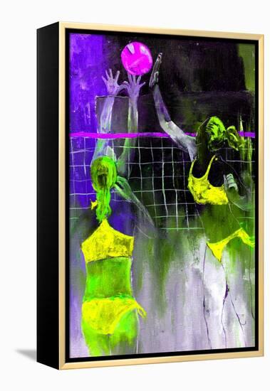 Playing Volley-Pol Ledent-Framed Stretched Canvas