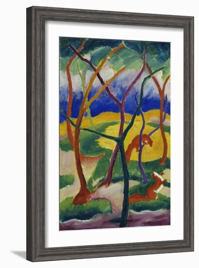 Playing Weasels, 1911-Franz Marc-Framed Giclee Print