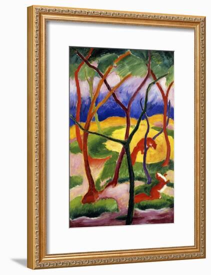 Playing Weasels-Franz Marc-Framed Giclee Print