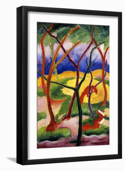 Playing Weasels-Franz Marc-Framed Giclee Print