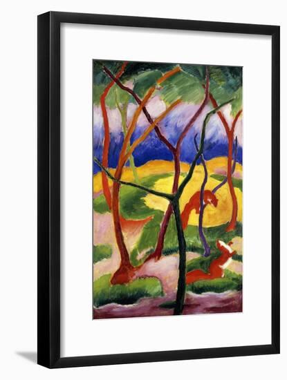 Playing Weasels-Franz Marc-Framed Giclee Print