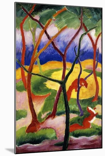 Playing Weasels-Franz Marc-Mounted Giclee Print