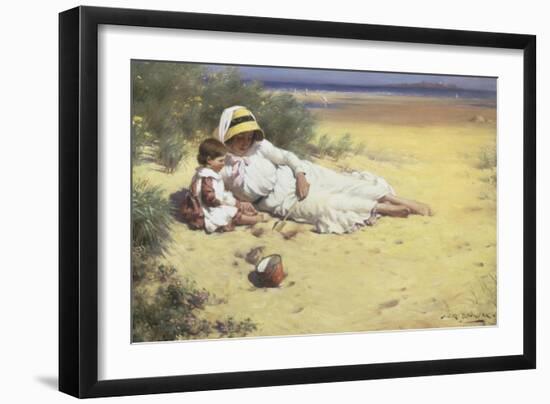 Playing with Mother-William Blacklock-Framed Giclee Print