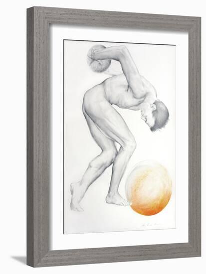 Playing with Planets-Antonio Ciccone-Framed Giclee Print