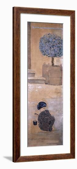 Playing With Puddles-Pierre Bonnard-Framed Premium Giclee Print