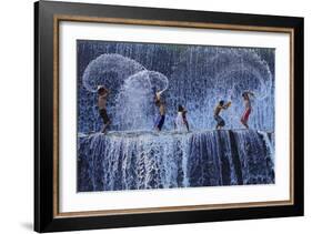 Playing With Splash-Angela Muliani Hartojo-Framed Giclee Print