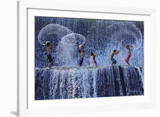 Playing With Splash-Angela Muliani Hartojo-Framed Giclee Print