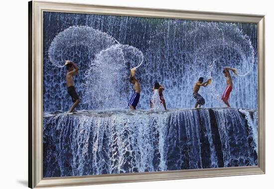 Playing With Splash-Angela Muliani Hartojo-Framed Giclee Print