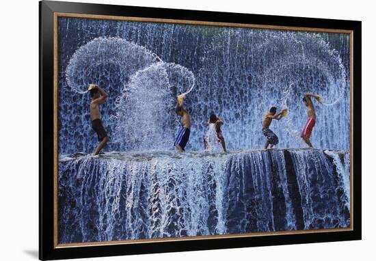 Playing With Splash-Angela Muliani Hartojo-Framed Giclee Print