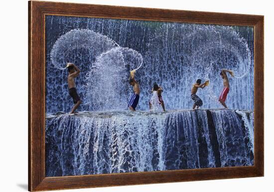 Playing With Splash-Angela Muliani Hartojo-Framed Giclee Print