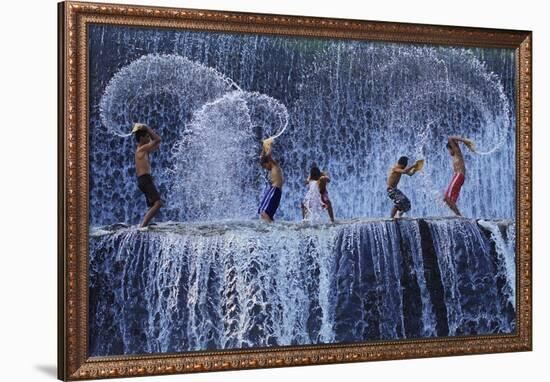 Playing With Splash-Angela Muliani Hartojo-Framed Giclee Print