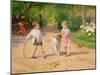 Playing with the Hoop-Victor Gabriel Gilbert-Mounted Giclee Print