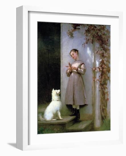 Playmates, 1868-George Cochran Lambdin-Framed Giclee Print