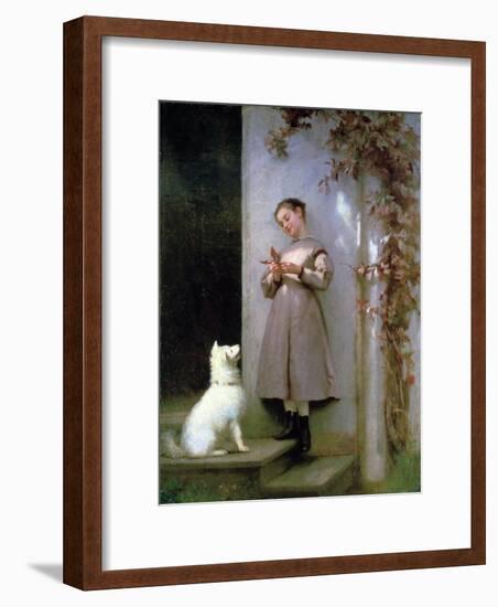 Playmates, 1868-George Cochran Lambdin-Framed Giclee Print