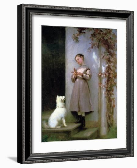 Playmates, 1868-George Cochran Lambdin-Framed Giclee Print