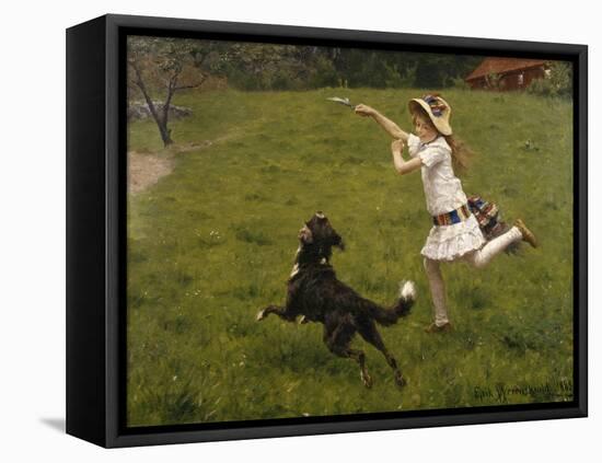 Playmates, 1883-Fritz Thaulow-Framed Premier Image Canvas