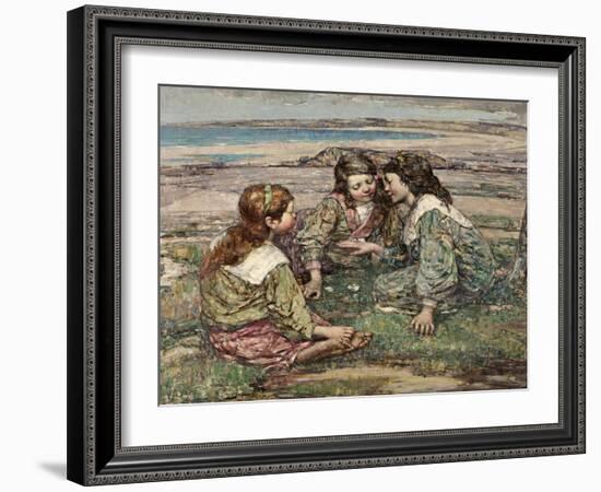 Playmates, 1908-Edward Atkinson Hornel-Framed Giclee Print