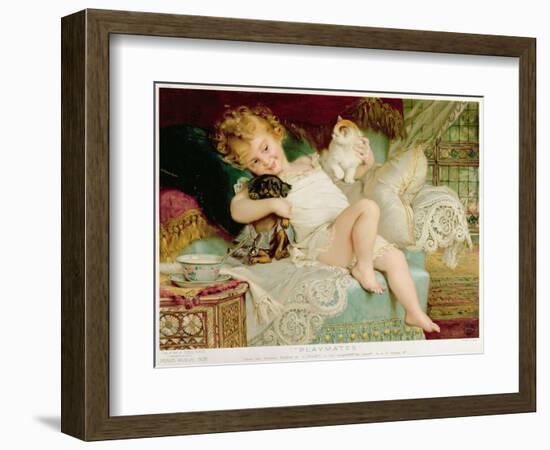 Playmates, from the Pears Annual, 1903-Emile Munier-Framed Giclee Print