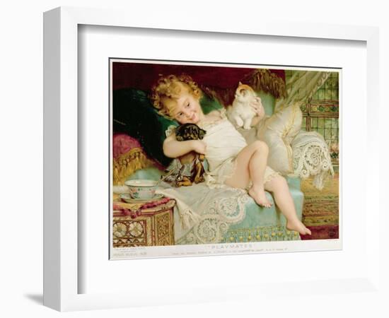 Playmates, from the Pears Annual, 1903-Emile Munier-Framed Giclee Print