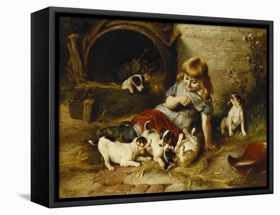 Playmates-Walter Hunt-Framed Premier Image Canvas