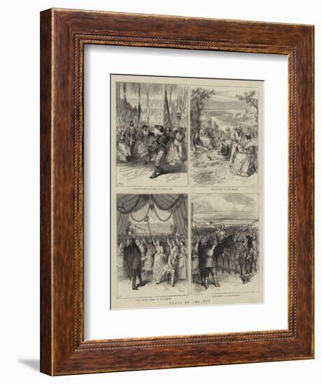 Plays of the Day-Godefroy Durand-Framed Giclee Print