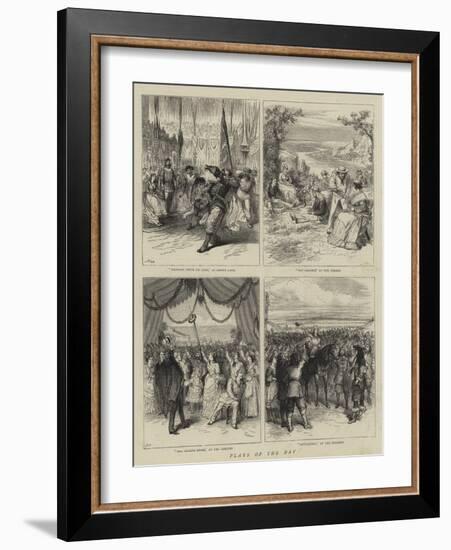 Plays of the Day-Godefroy Durand-Framed Giclee Print