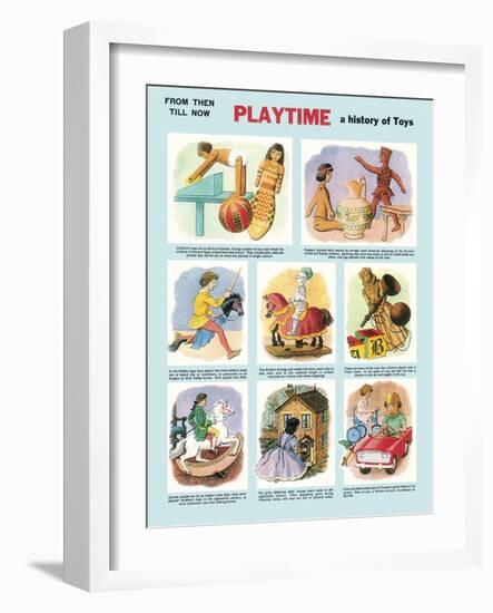 Playtime, a History of Toys-Ronald Lampitt-Framed Giclee Print