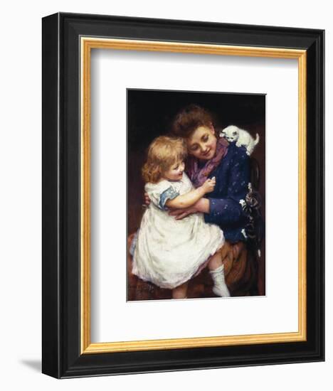 Playtime with Kittens-Arthur Elsley-Framed Premium Giclee Print