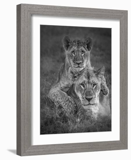 Playtime With Mama!-Ali Khataw-Framed Photographic Print