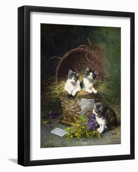 Playtime-Leon-charles Huber-Framed Giclee Print