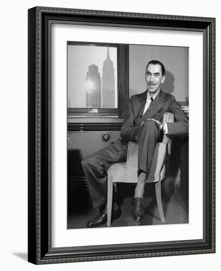 Playwright Robert E. Sherwood-null-Framed Photographic Print