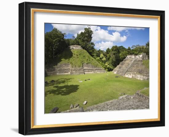 Plaza a Temple, Mayan Ruins, Caracol, Belize, Central America-Jane Sweeney-Framed Photographic Print