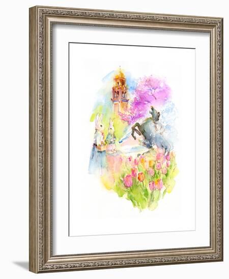 Plaza at Easter, 2016-John Keeling-Framed Giclee Print