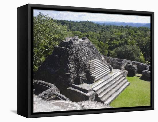 Plaza B Temple, Mayan Ruins, Caracol, Belize, Central America-Jane Sweeney-Framed Premier Image Canvas