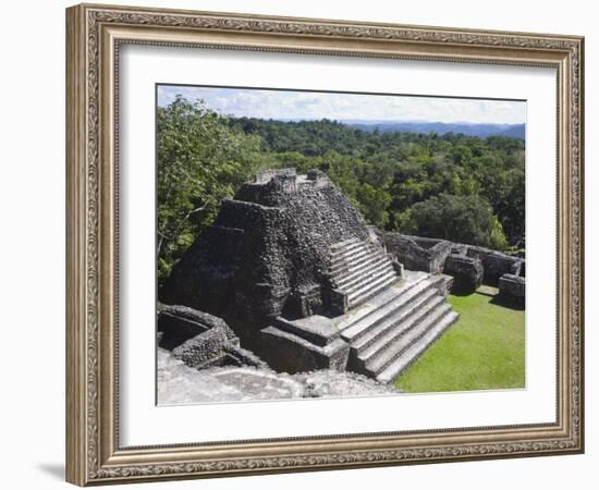 Plaza B Temple, Mayan Ruins, Caracol, Belize, Central America-Jane Sweeney-Framed Photographic Print
