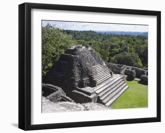 Plaza B Temple, Mayan Ruins, Caracol, Belize, Central America-Jane Sweeney-Framed Photographic Print