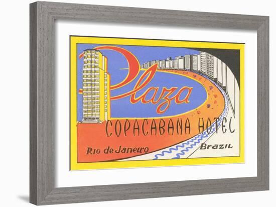 Plaza Copacaban Hotel, Rio de Janeiro-null-Framed Art Print