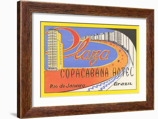 Plaza Copacaban Hotel, Rio de Janeiro-null-Framed Art Print