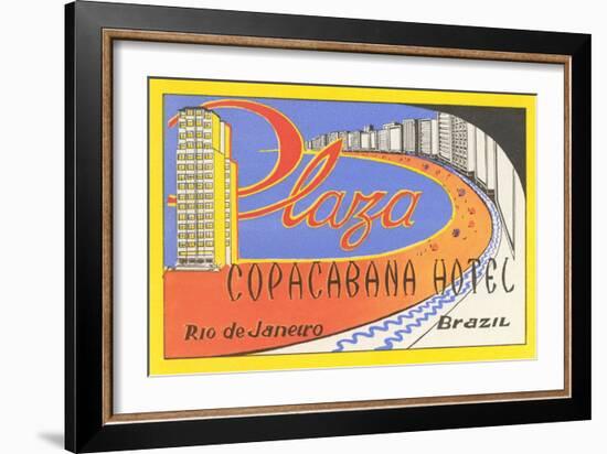 Plaza Copacaban Hotel, Rio de Janeiro-null-Framed Art Print