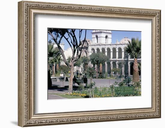 Plaza De Armas, Main Square, Arequipa, Unesco World Heritage Site, Peru, South America-Walter Rawlings-Framed Photographic Print