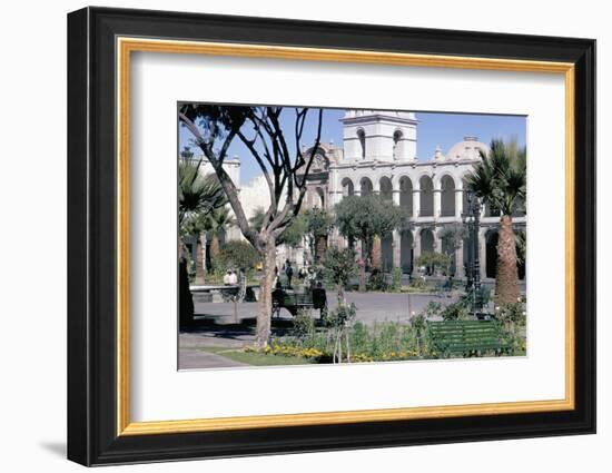 Plaza De Armas, Main Square, Arequipa, Unesco World Heritage Site, Peru, South America-Walter Rawlings-Framed Photographic Print