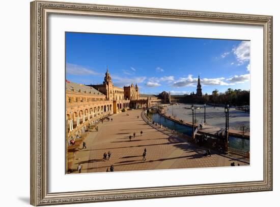 Plaza De Espana, Built for the Ibero-American Exposition of 1929, Seville, Andalucia, Spain-Carlo Morucchio-Framed Photographic Print