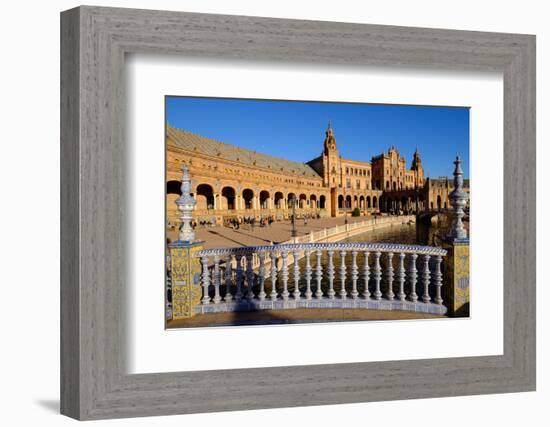 Plaza De Espana, Built for the Ibero-American Exposition of 1929, Seville, Andalucia, Spain-Carlo Morucchio-Framed Photographic Print