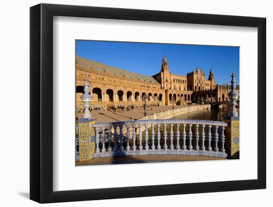 Plaza De Espana, Built for the Ibero-American Exposition of 1929, Seville, Andalucia, Spain-Carlo Morucchio-Framed Photographic Print