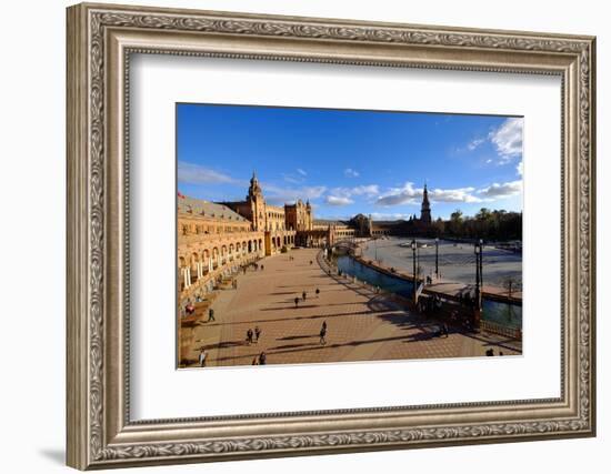 Plaza De Espana, Built for the Ibero-American Exposition of 1929, Seville, Andalucia, Spain-Carlo Morucchio-Framed Photographic Print